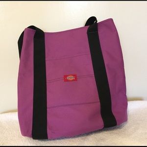 Dickies purple canvas fabric bag.